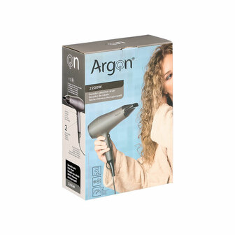 F&ouml;hn Argon Zwart Zilverkleurig 2200 W 3