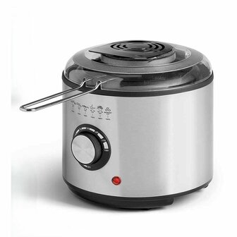 Frituurpan Argon Zwart Transparant Zilverkleurig 1 L 950 W 1