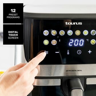 Airfryer Taurus AIR FRY 360XL Zwart 2100 W 8 L 3