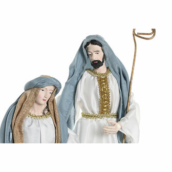 Kerststal set Home ESPRIT Blauw Wit 27 x 24 x 40 cm 1