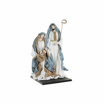 Kerststal set Home ESPRIT Blauw Wit 27 x 24 x 40 cm 4