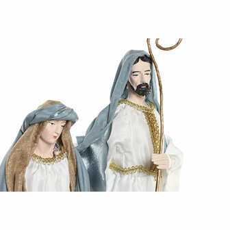 Kerststal set Home ESPRIT Blauw Wit 27 x 24 x 50 cm 1