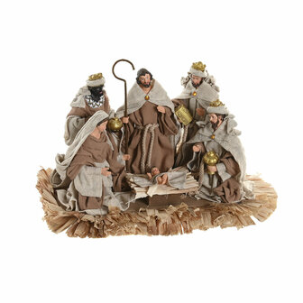 Kerststal set Home ESPRIT Bruin Beige Hars 4