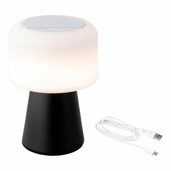 Ledtafellamp Lumineo 894415 Zwart Herlaadbaar 1