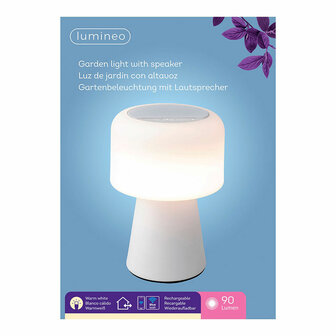 Ledtafellamp Lumineo 894417 Wit Herlaadbaar 2