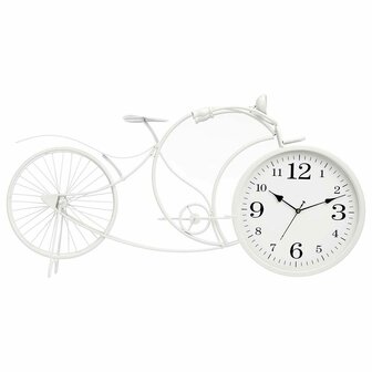 Tafelklok Gift Decor Wit Fiets 1