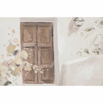 Canvas Home ESPRIT Wit Groen Stad Cottage 60 x 3,5 x 90 cm (2 Stuks) 3