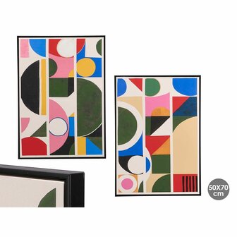 Canvas Gift Decor Abstract 50 x 3 x 70 cm (4 Stuks) 3