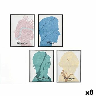 Canvas Gift Decor Royalty 30 x 3 x 40 cm (8 Stuks) 1