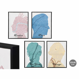 Canvas Gift Decor Royalty 30 x 3 x 40 cm (8 Stuks) 3