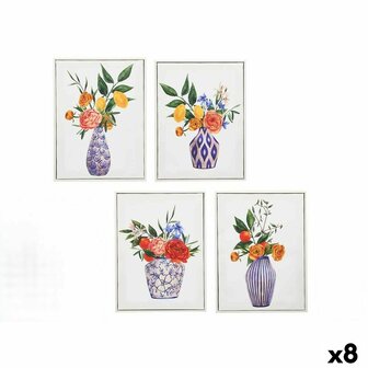 Canvas Gift Decor Vaas 30 x 3 x 40 cm (8 Stuks) 1