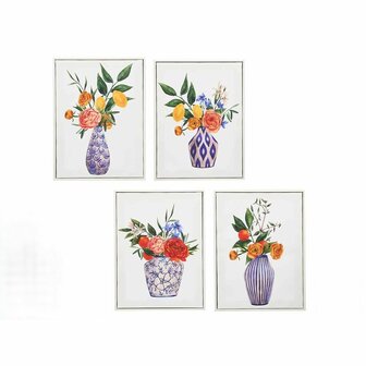 Canvas Gift Decor Vaas 30 x 3 x 40 cm (8 Stuks) 2