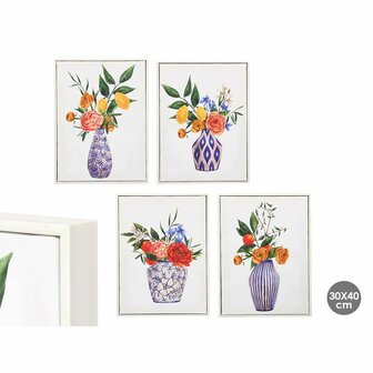 Canvas Gift Decor Vaas 30 x 3 x 40 cm (8 Stuks) 3