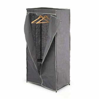 Kledingkast Kipit Zwart Grijs Stof 75 x 46 x 160 cm 1