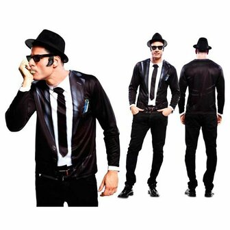 Kostuums voor Volwassenen My Other Me Pak Blues - Maat: S - Maat: S 1