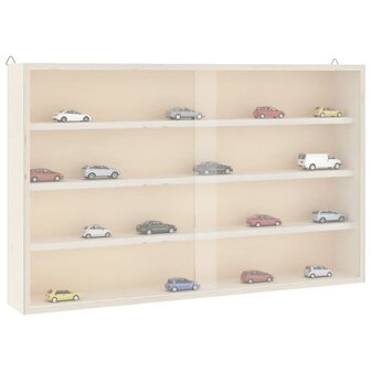 Houten vitrinekast met deuren 60x8,5x37cm 1