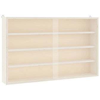 Houten vitrinekast met deuren 60x8,5x37cm 2
