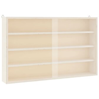 Houten vitrinekast met deuren 60x8,5x37cm 4
