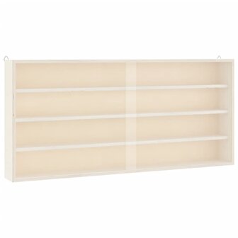 Houten vitrinekast met deuren 80x8,5x37cm 2