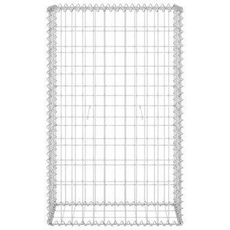 Schanskorfmuur met deksels 60x30x100 cm gegalvaniseerd staal 4