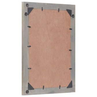 Badkamer Spiegel met spiegel Grijs en Zilver 50 x 70 x 3 cm 3