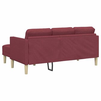 Bankstel 2 pcs Wijnrood 173 x 131 x 67 cm Stof 8