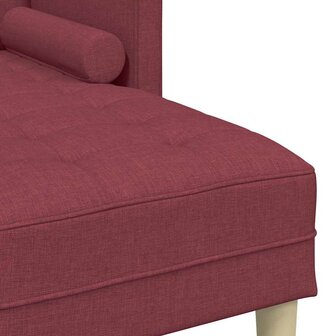 Bankstel 2 pcs Wijnrood 173 x 131 x 67 cm Stof 9