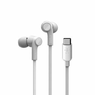 Hoofdtelefoon met microfoon Belkin ROCKSTAR Wit 1
