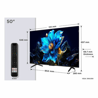 Smart TV TCL 50P7K 50&quot; 4K Ultra HD HDR QLED 8