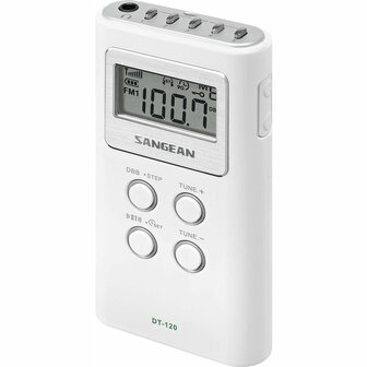Radio Sangean DT120W BLANCO Wit 1