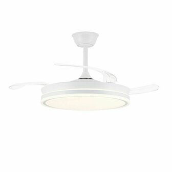 Plafondventilator CristalRecord EVO RETRAC Transparant 72 W 1