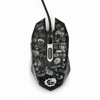 Muis met Kabel en Optische Sensor GEMBIRD MUS-6B-GRAFIX-01 3600 DPI 1