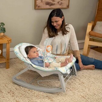 Baby wipstoel Ingenuity Groen Grijs 3