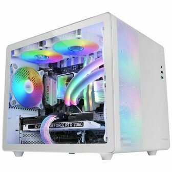 ATX Semi-toren BehuizingMars Gaming MC400W Wit Zwart 1