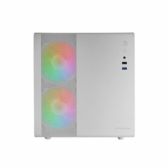 ATX Semi-toren BehuizingMars Gaming MC400W Wit Zwart 6