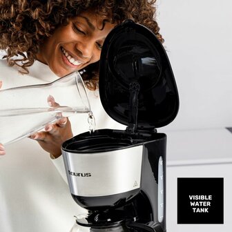 Drip Koffiemachine Taurus Verona inox 12 tazas 1000 W Zwart 5