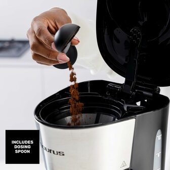 Drip Koffiemachine Taurus Verona inox 12 tazas 1000 W Zwart 6