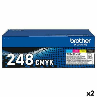 Toner Brother TN248 Geel Blauw Zwart Magenta (2 Stuks) 1