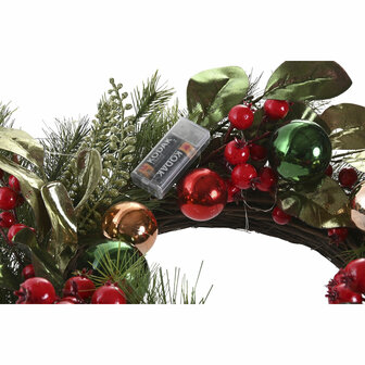 Kerstkroon Home ESPRIT Rood Groen PVC 50 x 15 x 50 cm 3