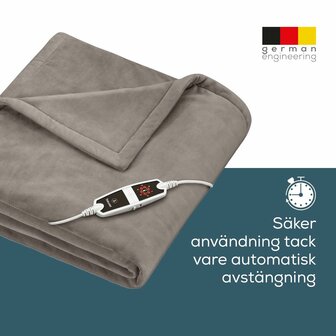 Elektrische Deken Beurer HD150XXL 200 x 150 cm Taupe Polyester 3