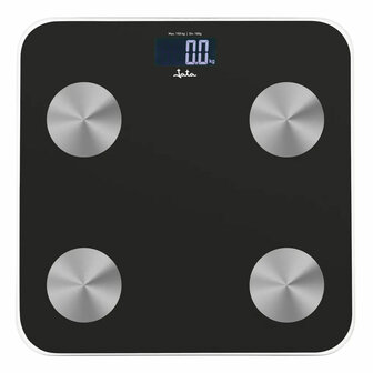 Digitale Personenweegschaal JATA HBAS1155 Zwart Glas Gehard glas 180 kg 1