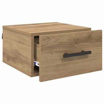 Nachtkastje artisanaal eikenkleurig 35 x 35 x 20 cm 5