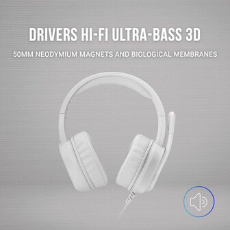 Gaming Headset met microfoon Mars Gaming MH320W LED RGB Stereo Grijs 2