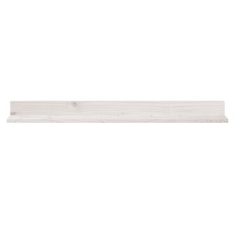 Wandkasten 2 st 110x11x9 cm massief grenenhout wit 3