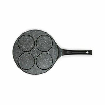 Cr&ecirc;pekoekenpan Livoo Zwart Aluminium 4