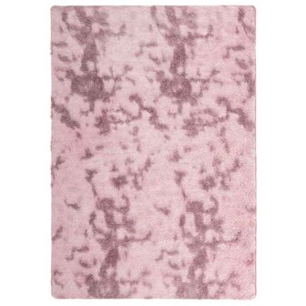 Hoogpolig vloerkleed NAVARRA 120x170 cm polyester stoffig roze 2
