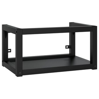 Wastafelframe met inbouwwastafel ijzer zwart 3