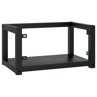 Wastafelframe wandgemonteerd 59x38x31 cm ijzer zwart 5