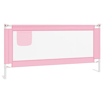 Bedhekje peuter 190x25 cm stof roze 2