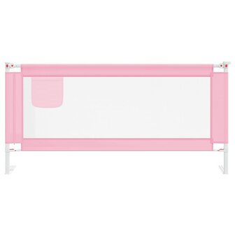 Bedhekje peuter 190x25 cm stof roze 3
